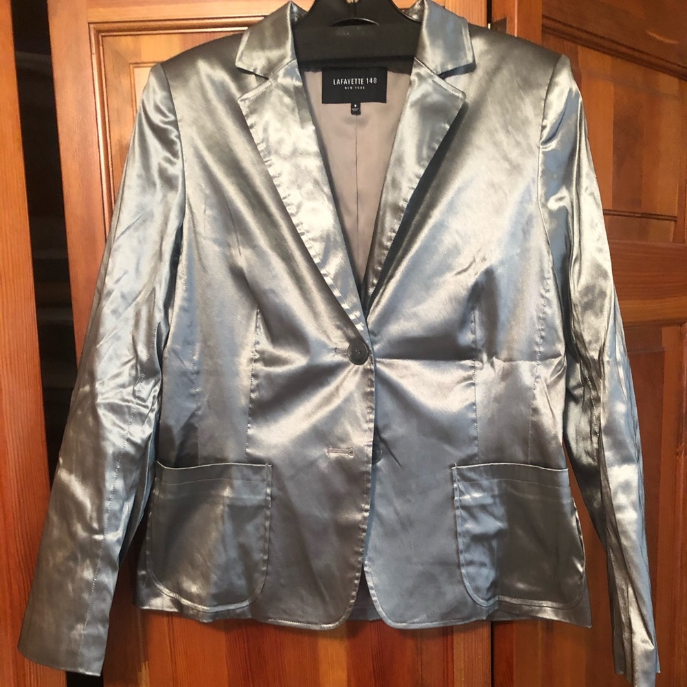 Silver blazer